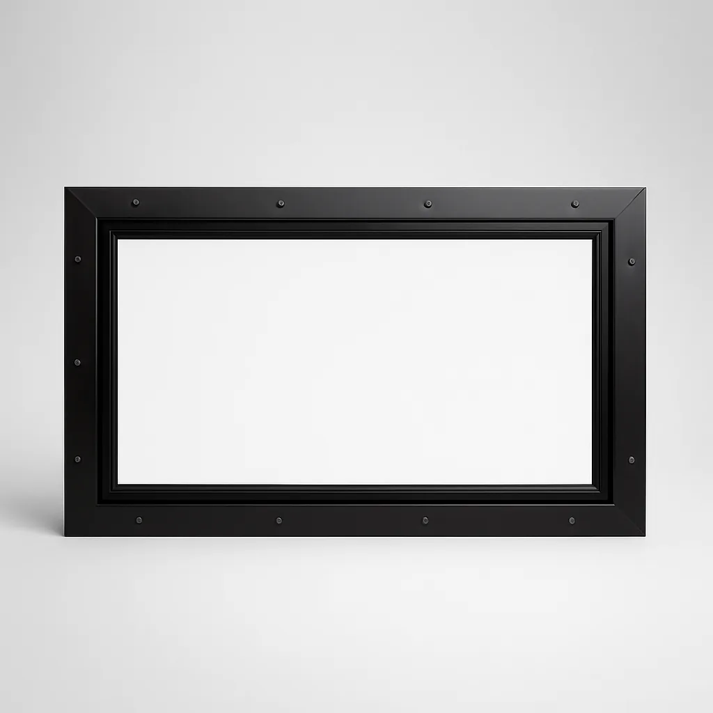 24″ × 12″ Clear Frame Hunting Blind Window — The builder's standard — 24×12 clear-glass frame hunting blind window.
