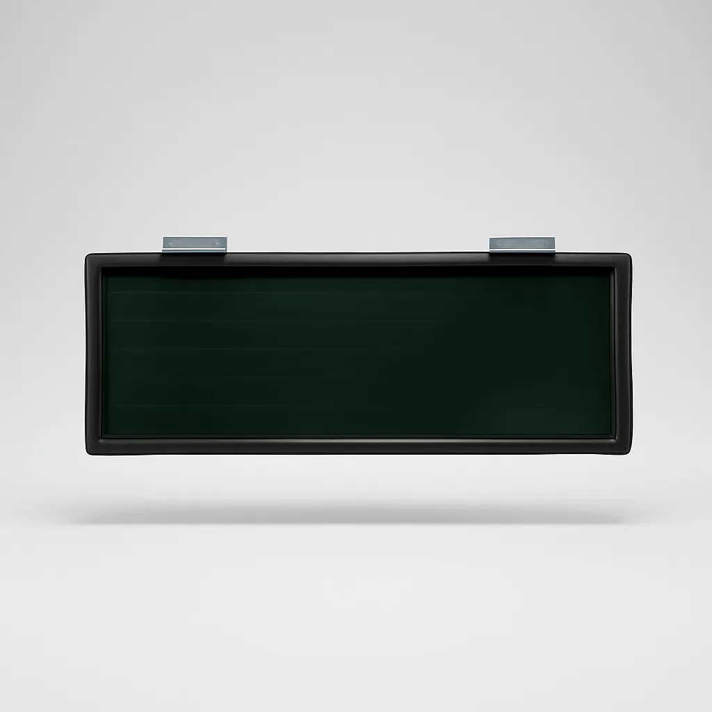 30″ × 11″ Tinted Glass Hinge Hunting Blind Window — Wide-format tinted glass hinge window — the food-plot favorite.