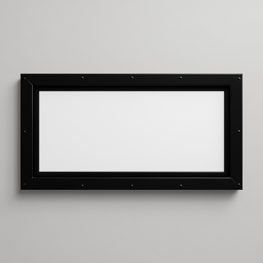 30″ × 14″ Clear Frame Hunting Blind Window — Clear combo-blind frame hunting window — best-selling cutout.