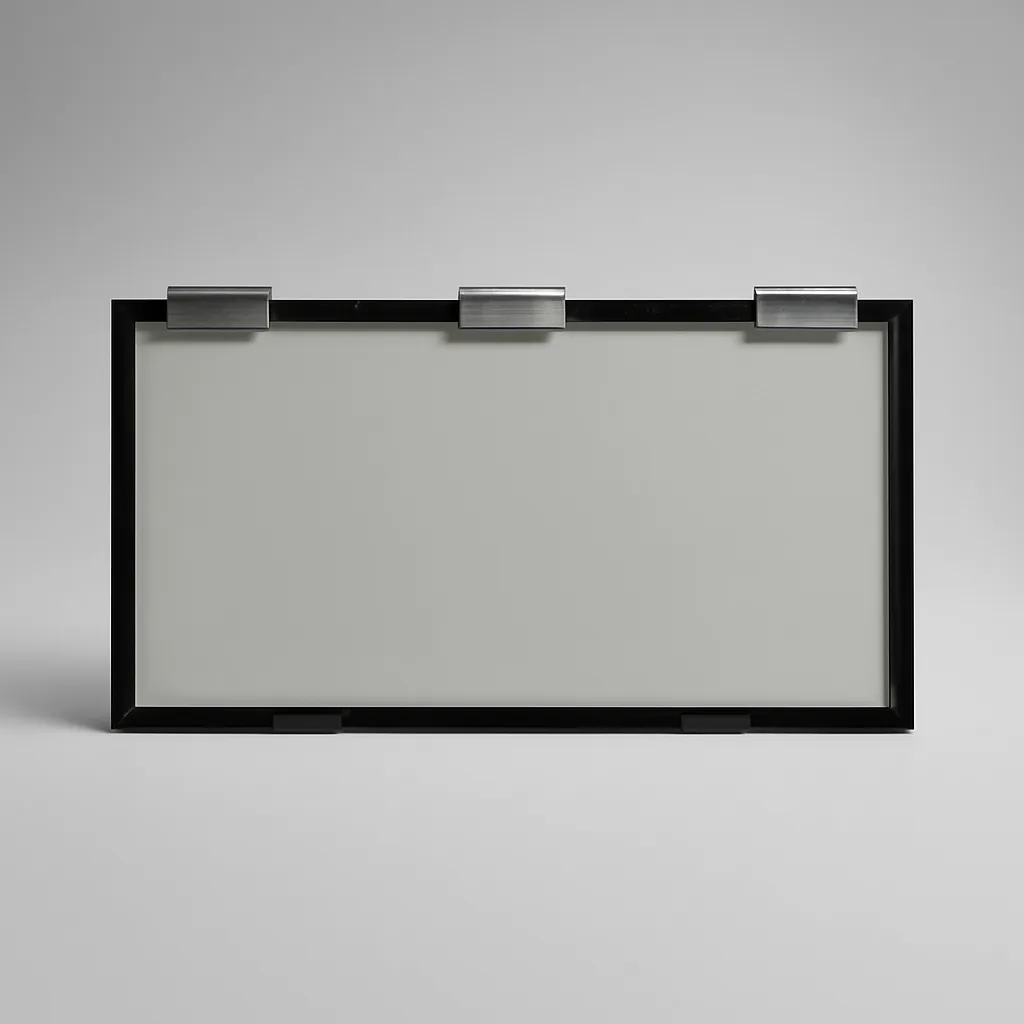 30″ × 16″ Clear Glass Hinge Hunting Blind Window — Largest clear-glass hinge cutout in the catalog — full bow clearance.