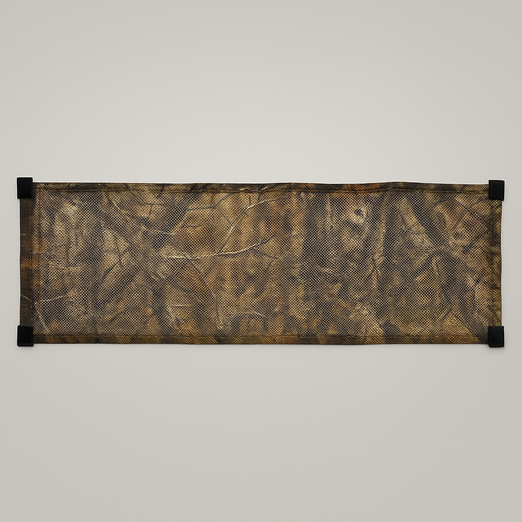 42″ Hunting Blind Curtain Kit — Camo Mesh Concealment — See-through camo mesh curtain for 42″ hunting blind windows. You see them. They can't see you.