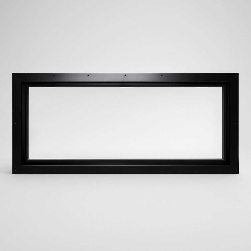 42″ × 16″ Clear Frame Hunting Blind Window — Largest clear-glass frame hunting blind window — maximum cutout in the lineup.