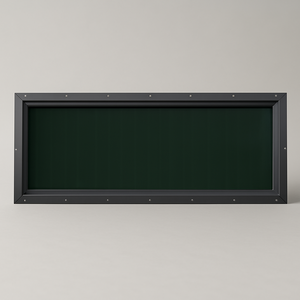 42″ × 16″ Tinted Frame Hunting Blind Window — The largest tinted hunting blind window in our lineup — full bow clearance, full coverage.