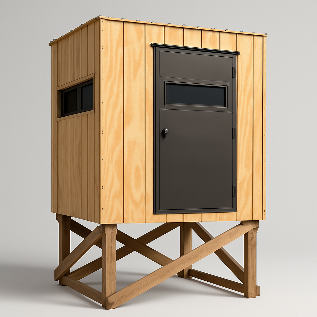Hunting Blind Doors — First line of defense against the elements.