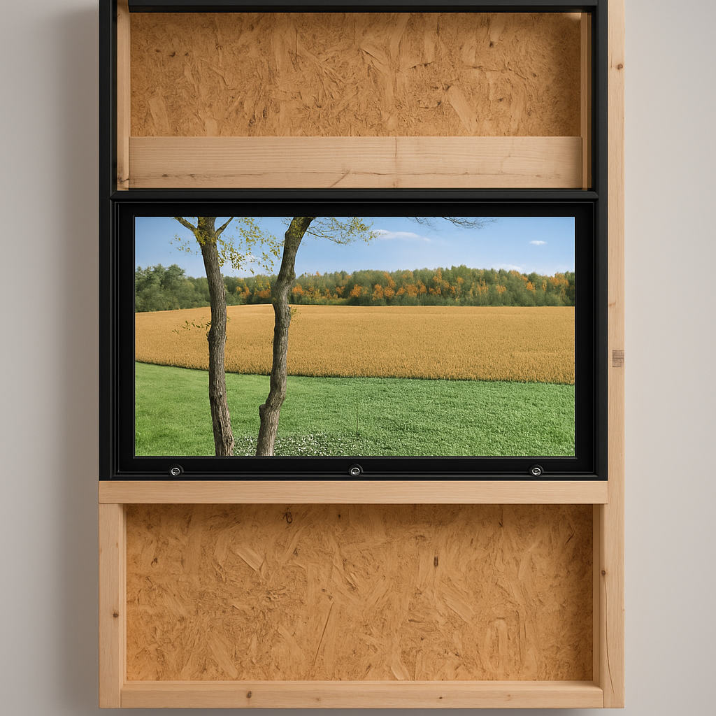 Frame Hunting Blind Windows — Sealed, silent, and ready to draw.